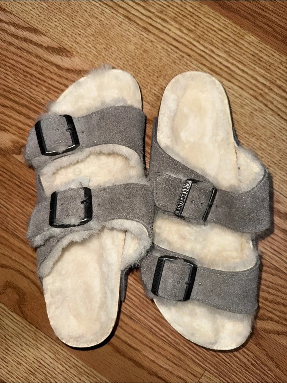 Birkenstock Women's Stone Arizona Shearling